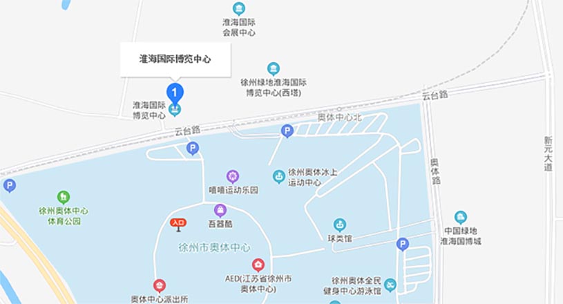 徐州家博会交通路线地图